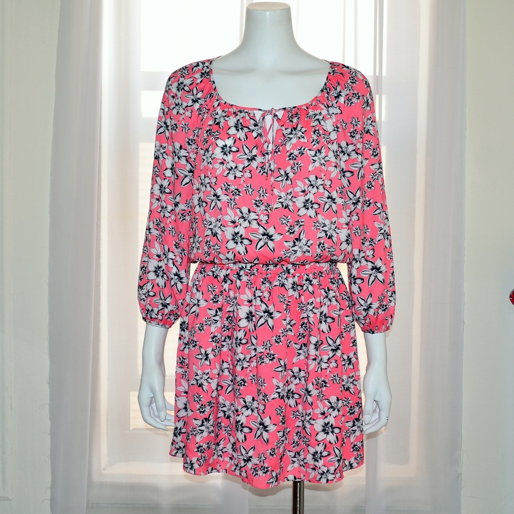 JUICY COUTURE Pink Floral Dress sz Small S